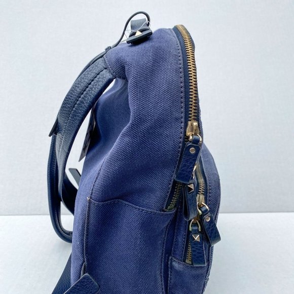 Valentino Garavani Denim Butterfly Backpack Blue main image 6